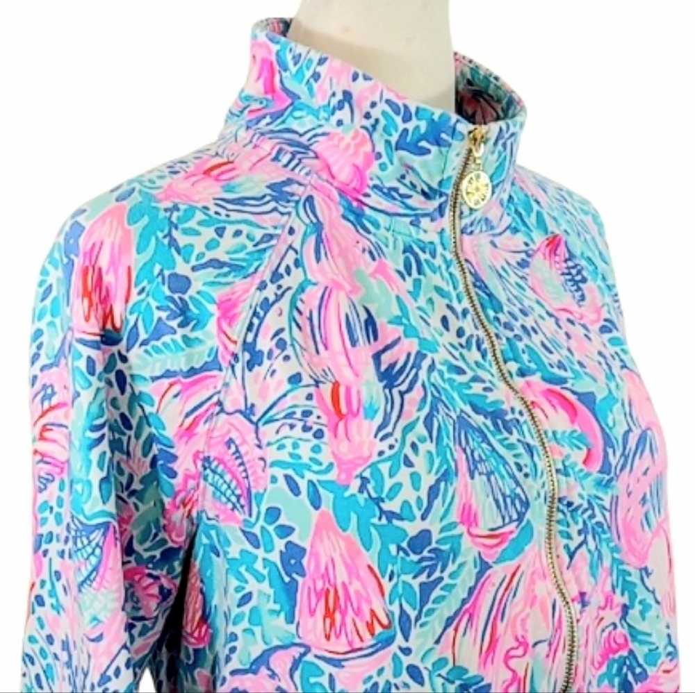 Lilly Pulitzer Skipper Popover in Treasure Trove Print Pullover UPF 50 + Size M - Picture 6 of 14